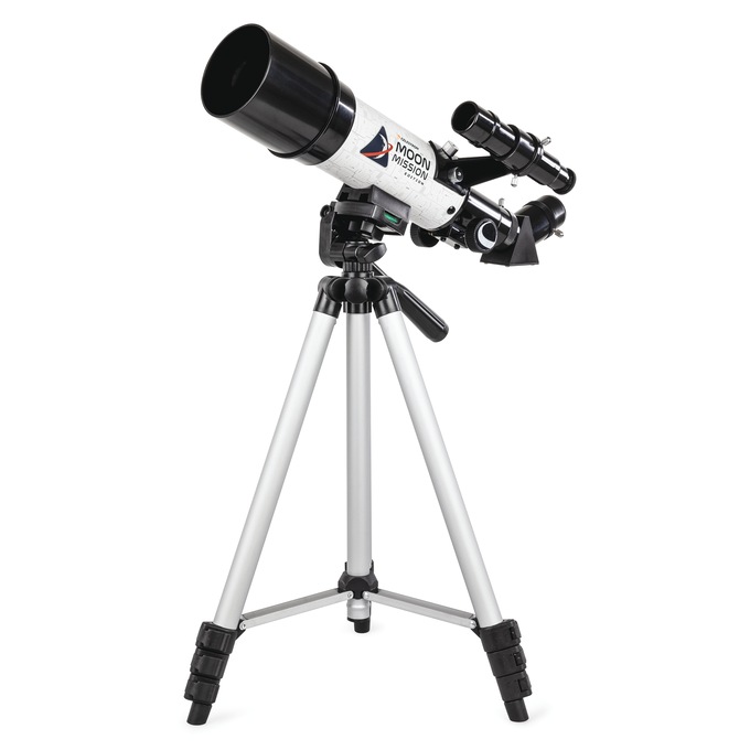 Personalized Moon Mission Travel Scope 60 Telescope, Black, large