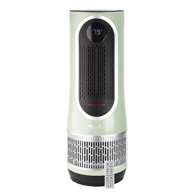 LivePure 3-in-1 Purifier/Fan/Heater , Sage, large