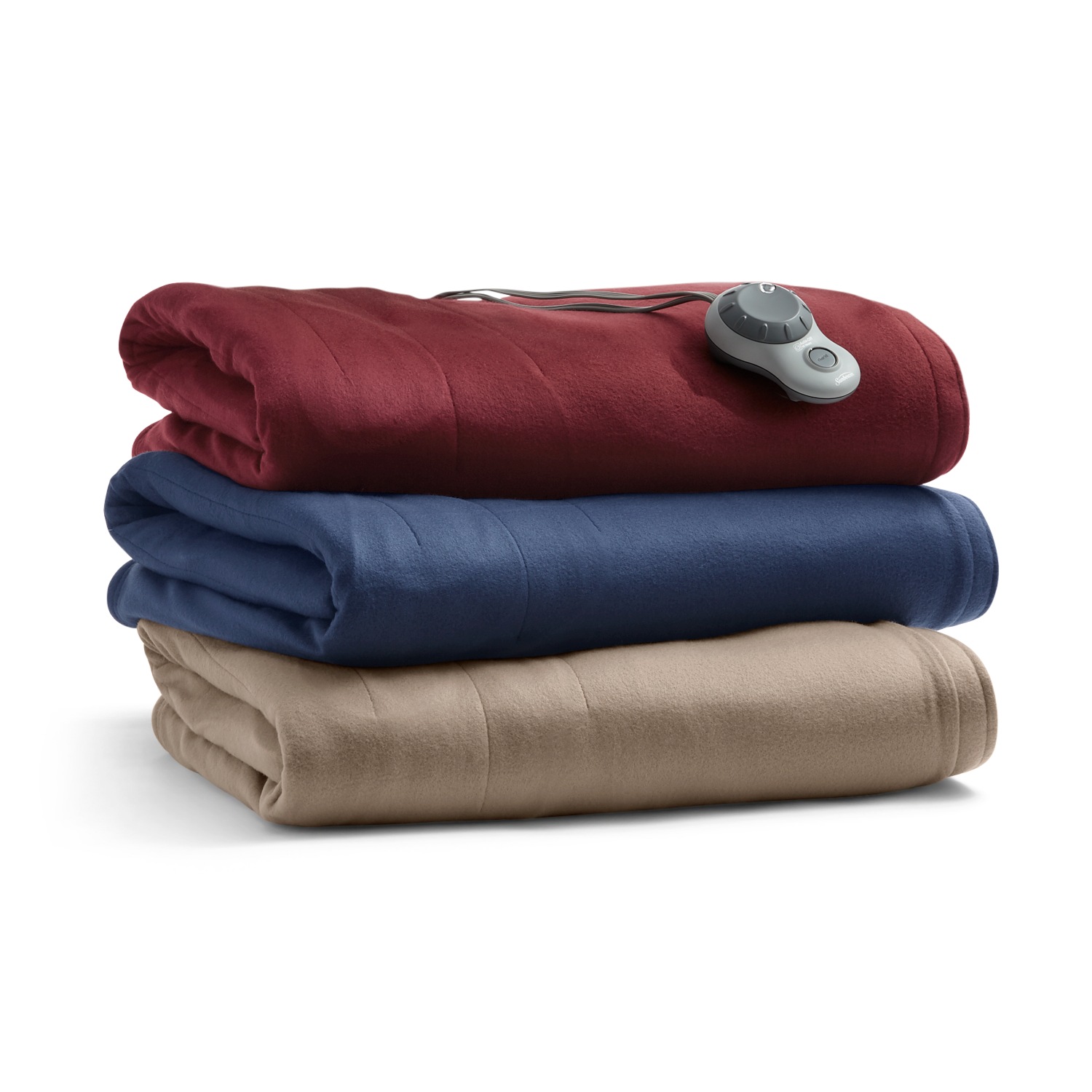 sunbeam quilted fleece heated blanket