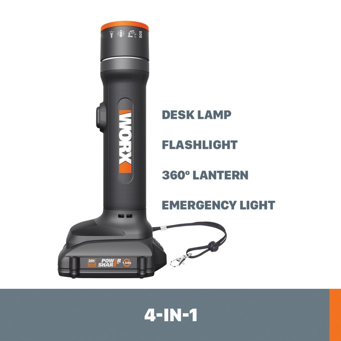 Worx 20V Multi-Function LED Flashlight, , large