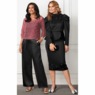 Satin Wide-Leg Pant, , large