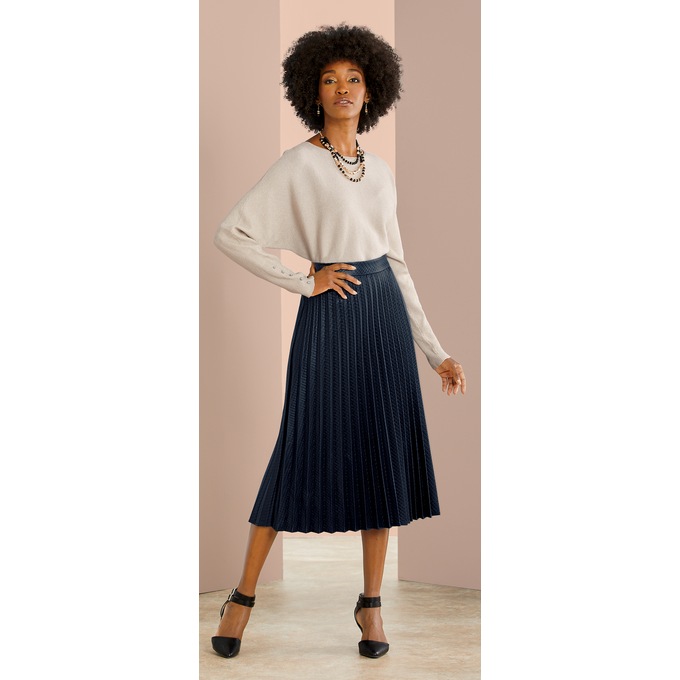 Peri Pleated Skirt, , large