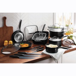 Ceramax 20-Piece Ceramic Nonstick Cookware Set, , large