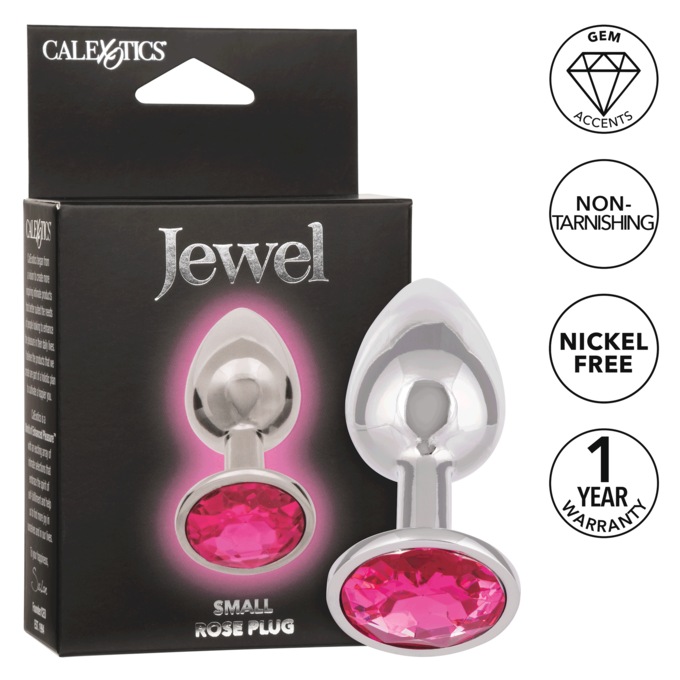 Jewel Small Rose Plug by Calexotics, , large
