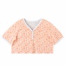 Print Shorty Pajama, Cantaloupe Floral, large