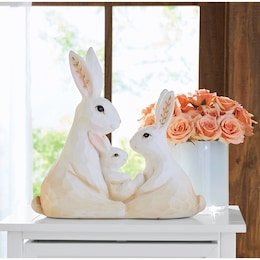 White Bunny Family, , large