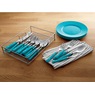 20-Piece Color Flatware Set with Caddy, , large