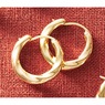 10K Gold Nano Diamond Resin Hoops, , large