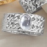 Accent Stone Hinged Bangle, , large