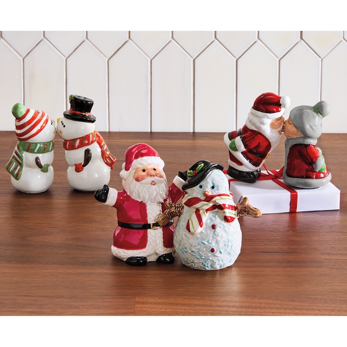 Holiday Figural Salt & Pepper Shakers, , large