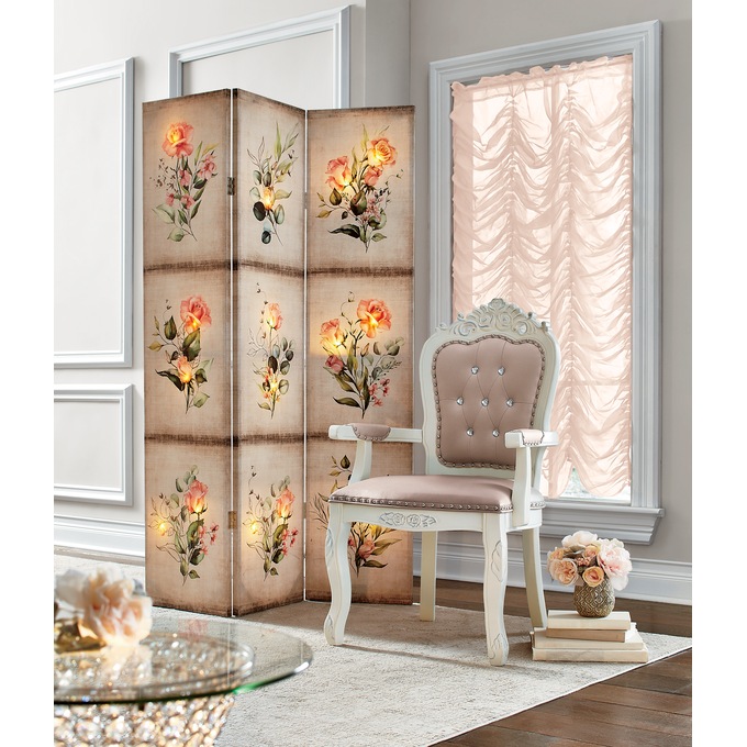 Lit Romance Roses Room Screen, , large