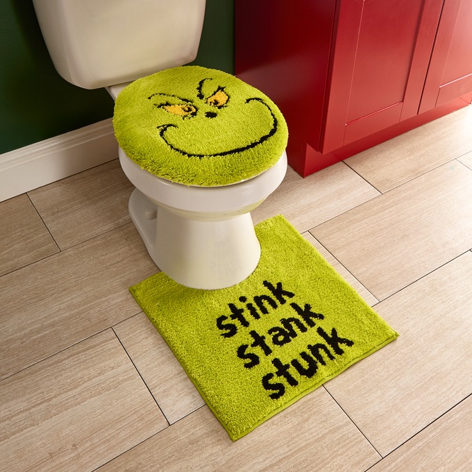 Grinch Toilet D&eacute;cor, , large