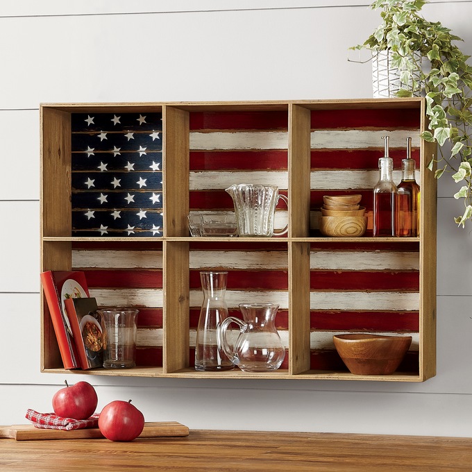 Americana Cubbies Shelf Montgomery Ward