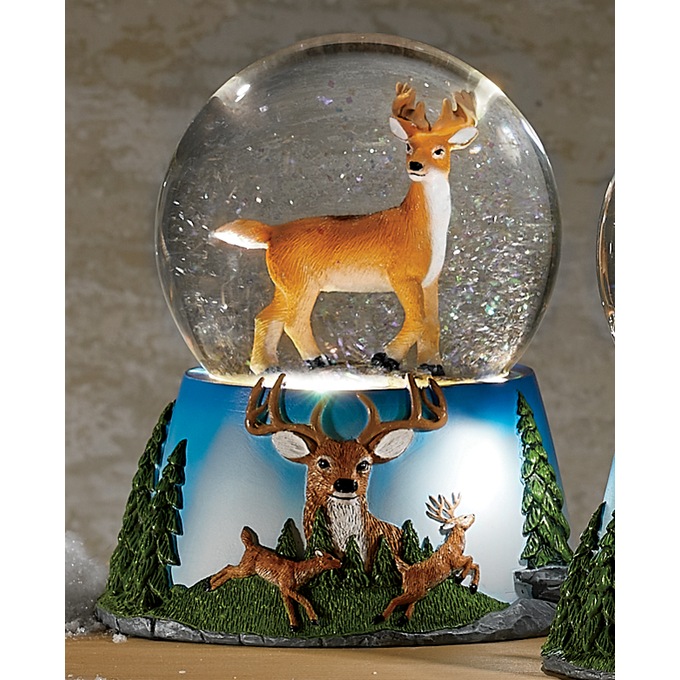 LED Wildlife Waterglobe, , large