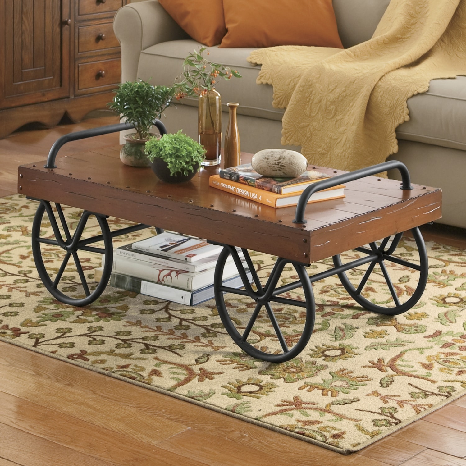 Leeds Cart Coffee Table | Montgomery Ward