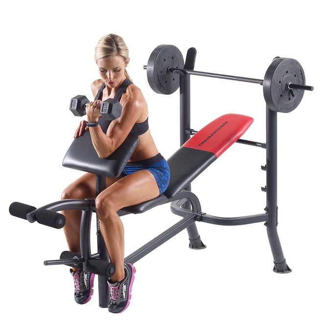 Weider Pro 265 Bench With Weights Montgomery Ward