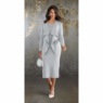 Pearl-Embellished Knit Jacket Dress, , large