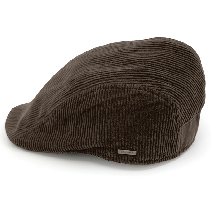Corduroy Driving Cap with Adjustable Closure, , large