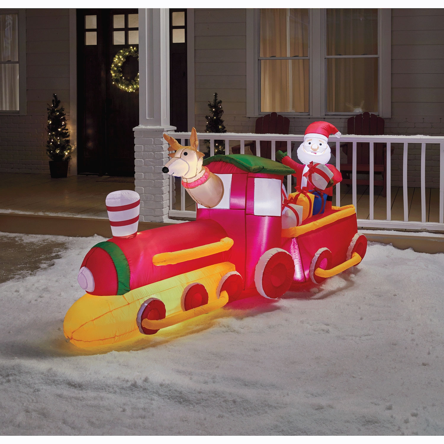 Christmas Train Inflatable Montgomery Ward