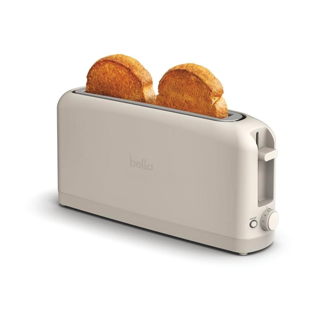 Bella 2-Slice Slim Toaster, Oatmilk, large