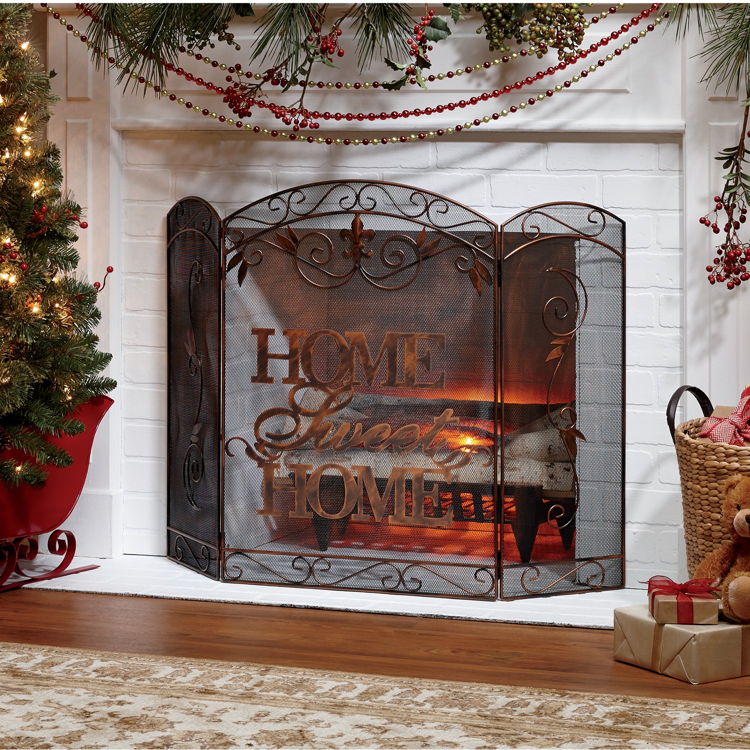 Home Sweet Home Fireplace Screen Montgomery Ward