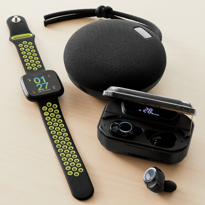 Bluetooth Kit with Earbuds, Smartwatch and Speaker, , large