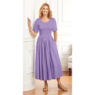 Smocked-Waist Dress, , large