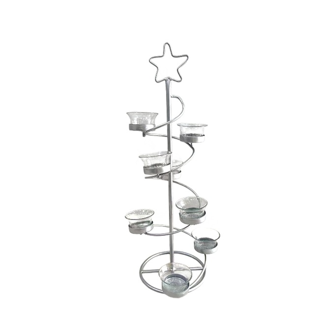 Star Spiral Tree Votive Holder, , large