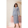 Briella Grommet Trim Skirt Suit, , large
