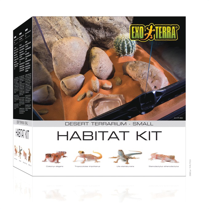 Exo Terra Habitat Kit Small Desert Terrarium, , large