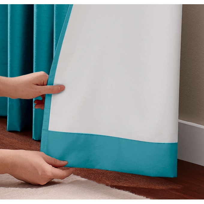 Color Connection Solid Grommet Valance, , large