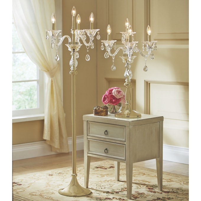 Crystal Floor Lamp Candelabra, , large