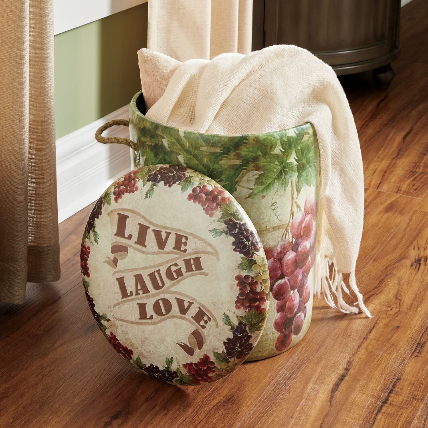 Vineyard Storage Stool Montgomery Ward