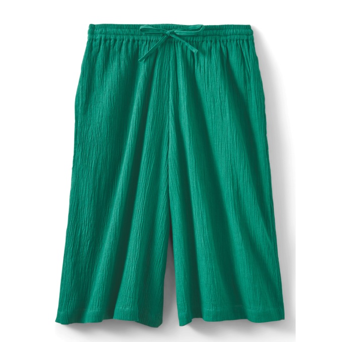 Crinkle Cotton Split Skirt, , large