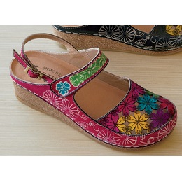 Spring Step Trippe Slingback, Fuchsia Multi, large