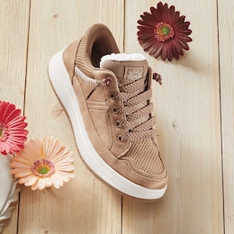 Skechers Slip-Ins Skip Cute Wave Sneaker with Faux-Fur Lining, , large