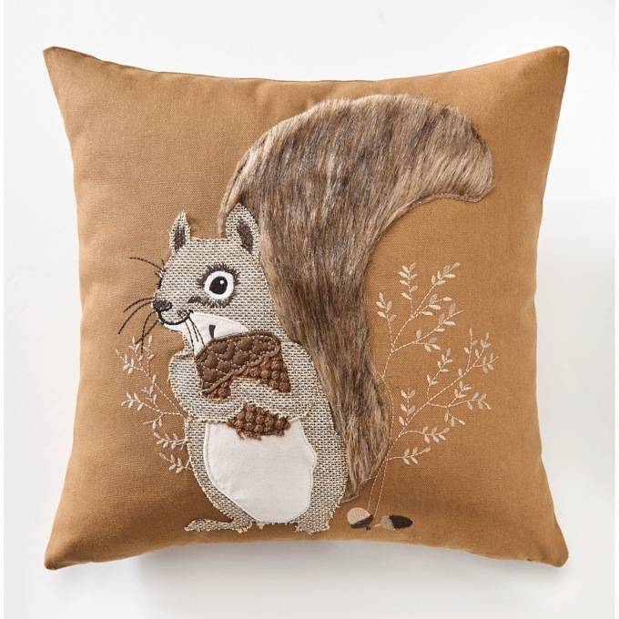 Squirrel Accent Pillow, , large
