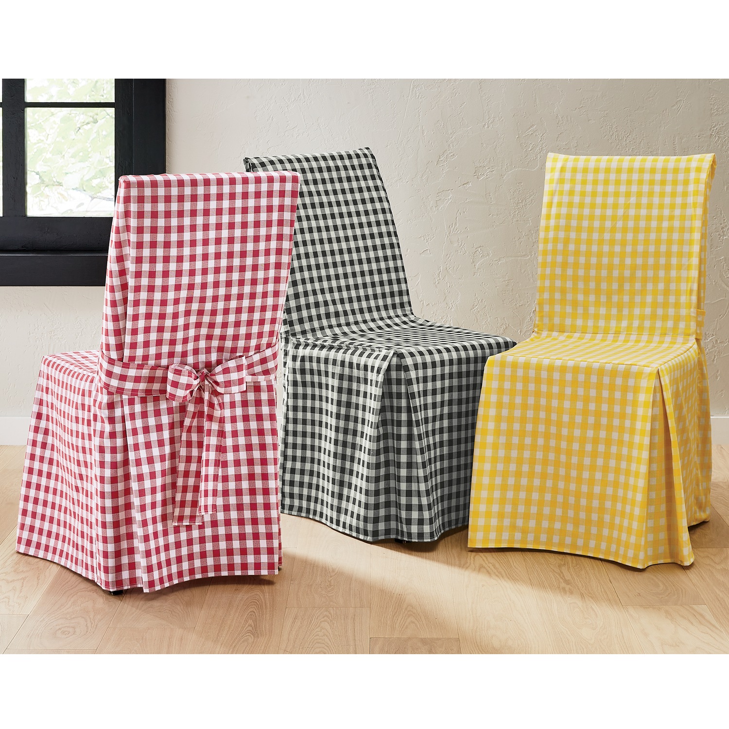 Gingham Check Dining Chair Cover Montgomery Ward