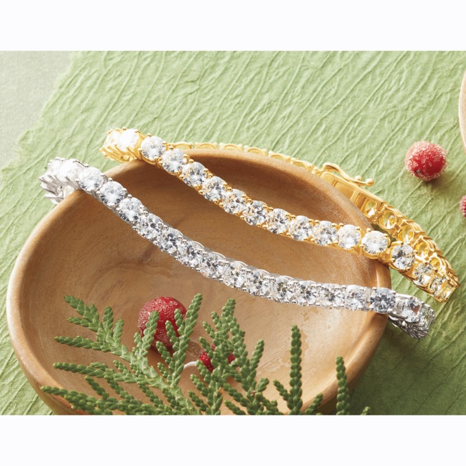Cubic Zirconia Tennis Bracelet, , large