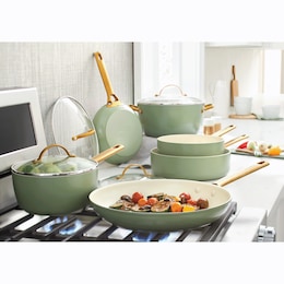 Green Pan Reserve 10-Piece Ceramic Hard-Anodized Cookware Set, , large