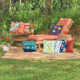 Outdoor Cushions and Button Pillows, , large