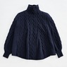 Denise Cable Poncho Sweater, , large