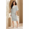 Faux-Pearl Sweater Skirt Set, , large