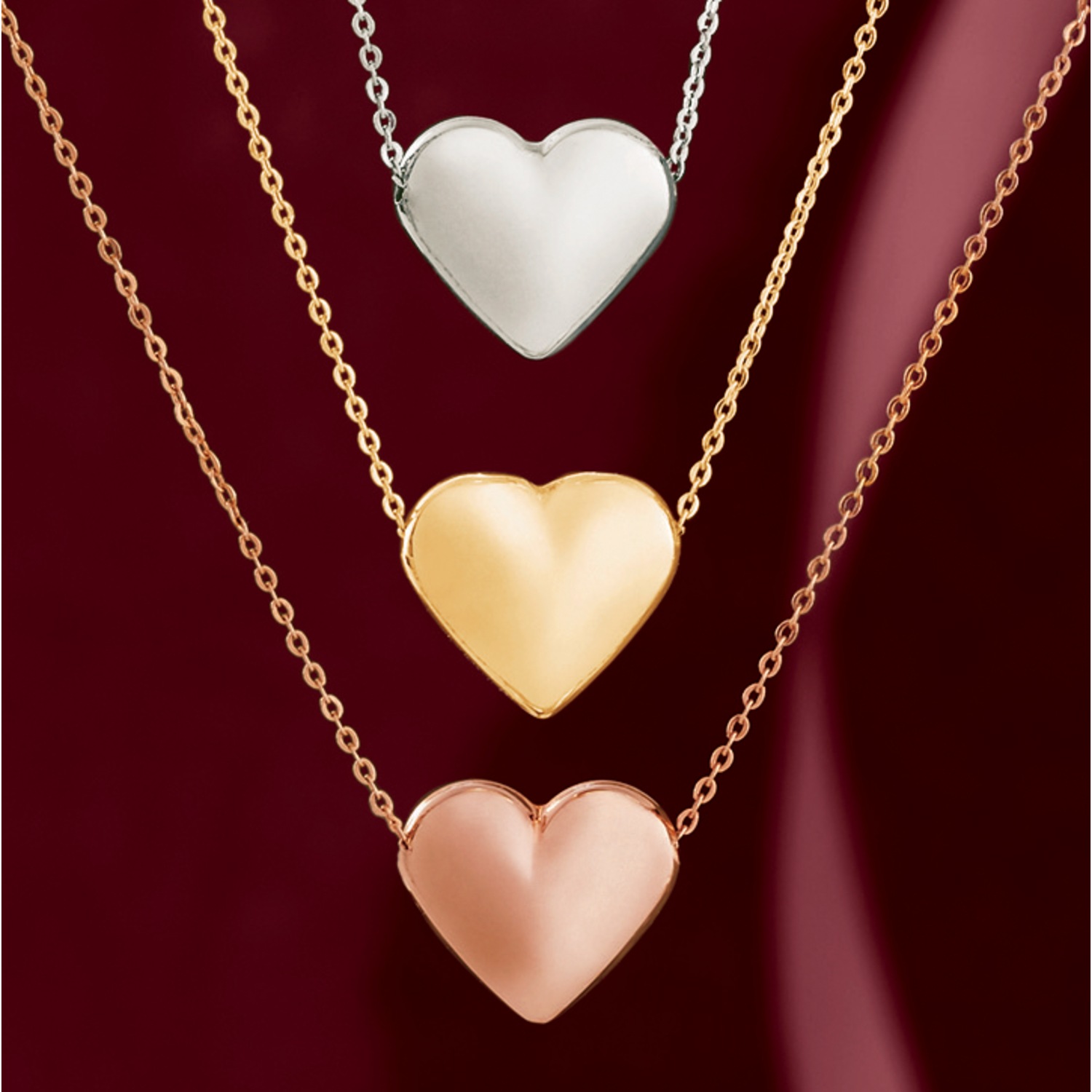10k gold hot sale heart pendant