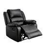 Overstuffed Recliner, Black, large