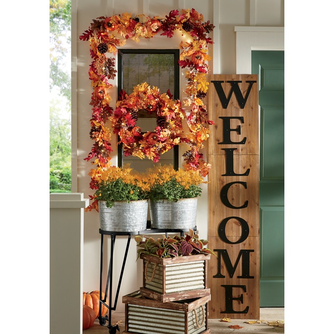 Lit Fall Garland, , large