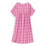 Short-Sleeve Knit Nightgown, , large