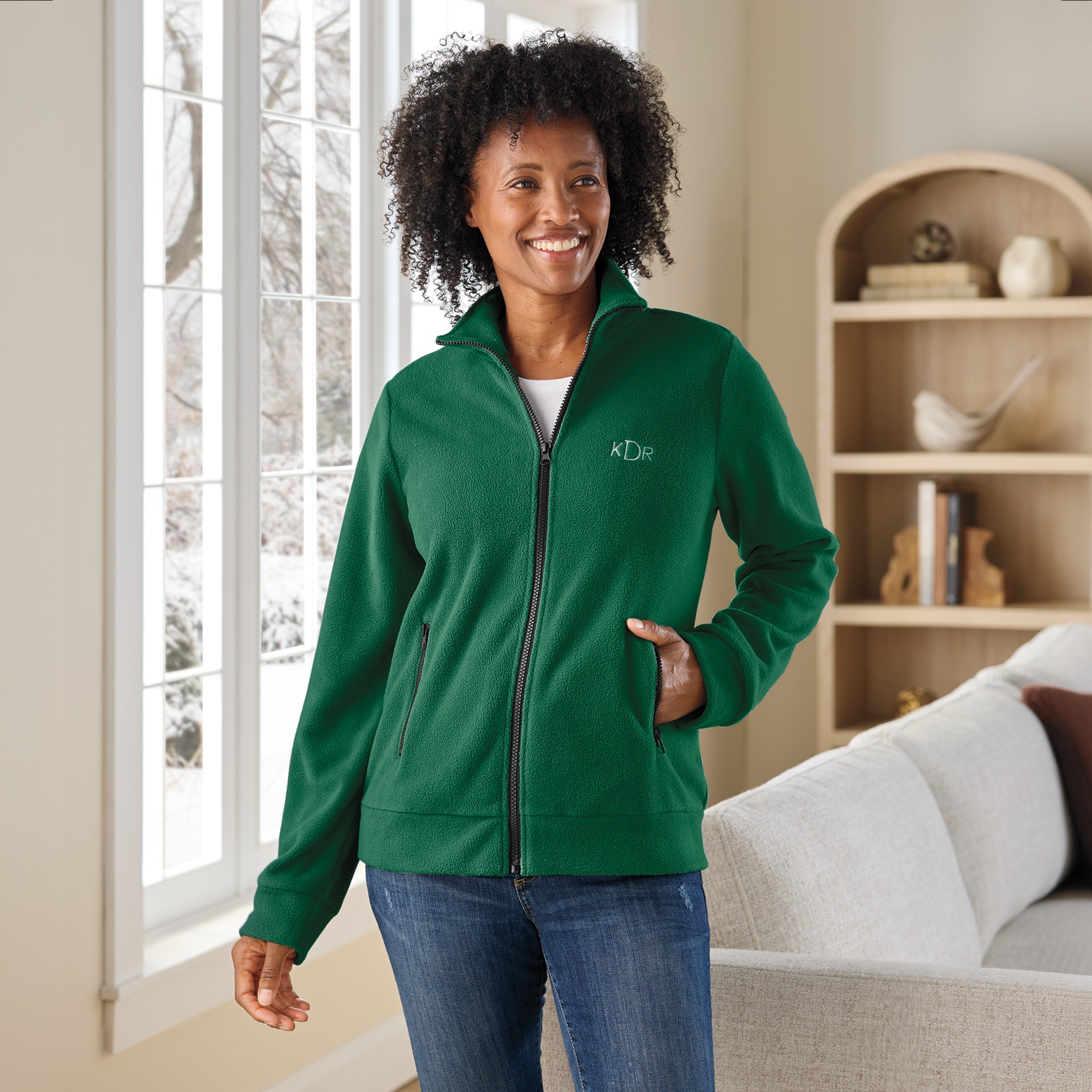 Personalized Women's Fleece Jacket, , large