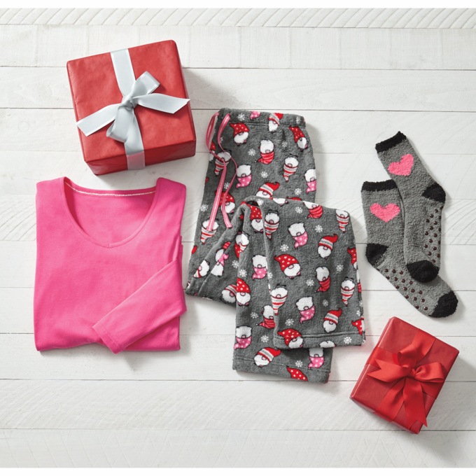 Holiday Gnomes 3-Piece. PJ Set, , large