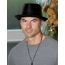 Leather Fedora, , large